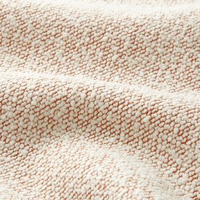 Outdoor Fabric fine bouclé – salmon/offwhite, 