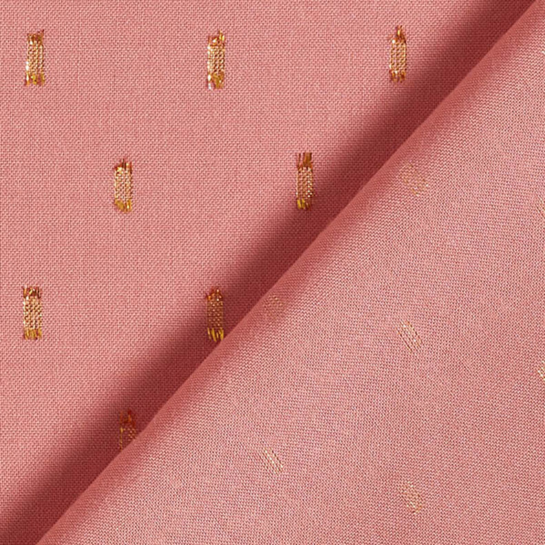 Glitter droplets viscose fabric – dusky pink,  image number 5