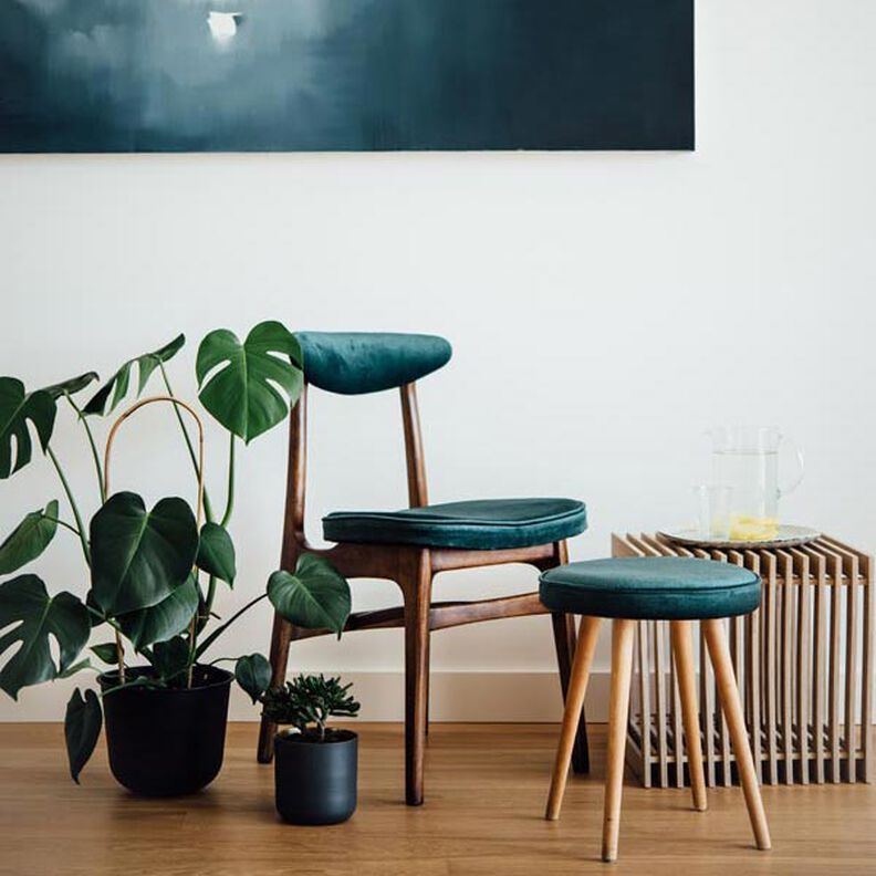 Upholstery Fabric Velvet Pet-friendly – petrol,  image number 6