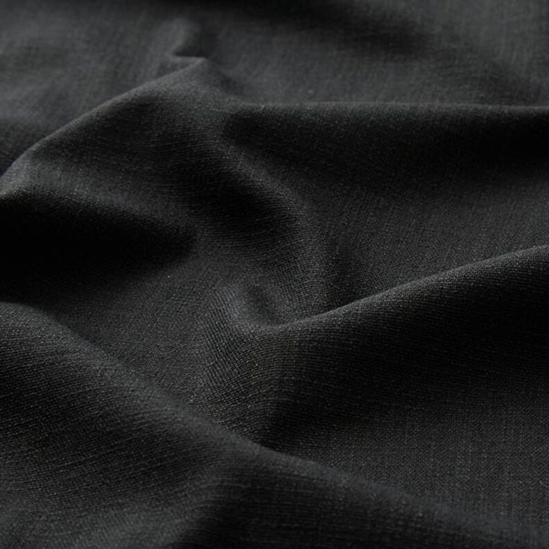 Linen fabric Stretch – black,  image number 3