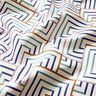Decor Fabric Half Panama modern diamonds – white/blue,  thumbnail number 2