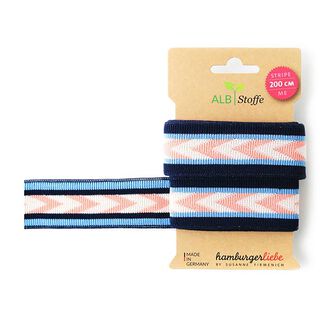 GOTS Organic Jacquard Trim STRIPE ME ICON [200 cm | 3,5 cm] | Albstoffe | Hamburger Liebe, 