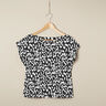 Abstract leopard pattern viscose jersey – black/white,  thumbnail number 6