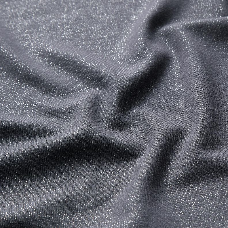 Viscose Jersey glitter – anthracite,  image number 2