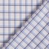 Shirt fabric offset check – white/light blue,  thumbnail number 4