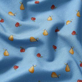 Cotton Jersey Apples and pears – denim blue, 