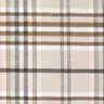 Coat Fabric Wool Blend roughened checks – light taupe/mocca,  thumbnail number 2
