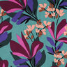 viscose fabric stretch Spring Garden | Nerida Hansen – aqua blue/burgundy,  thumbnail number 1