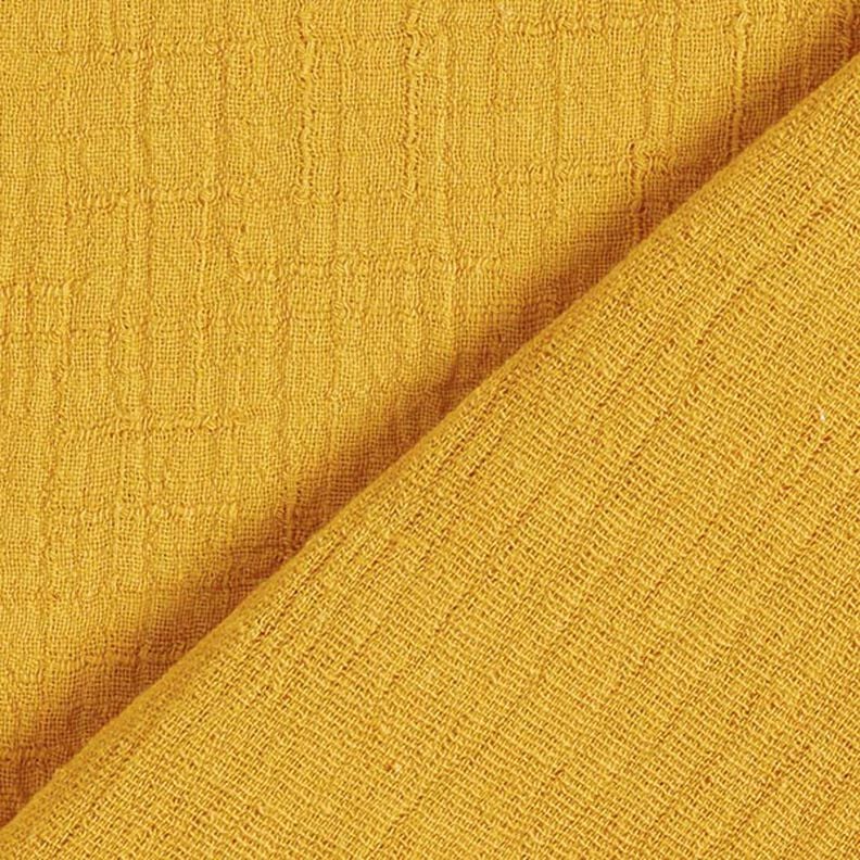 Bamboo Double Gauze/Muslin Texture – curry yellow,  image number 4