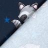 Cotton Jersey Raccoon with stars | Glitzerpüppi – midnight blue/silver,  thumbnail number 4