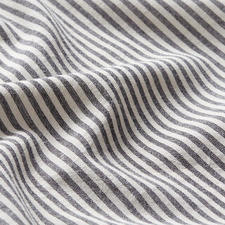 Cotton Viscose Blend stripes – black/offwhite, 