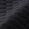 Upholstery Fabric Velvet Honeycomb Quilt – black,  thumbnail number 2