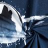 French terry Panel mystical wolf | Glitzerpüppi – navy blue/white,  thumbnail number 3