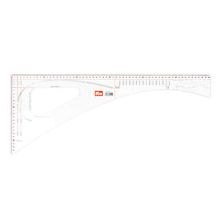 Dressmaker’s Ruler 23 x 60 cm – transparent | Prym, 