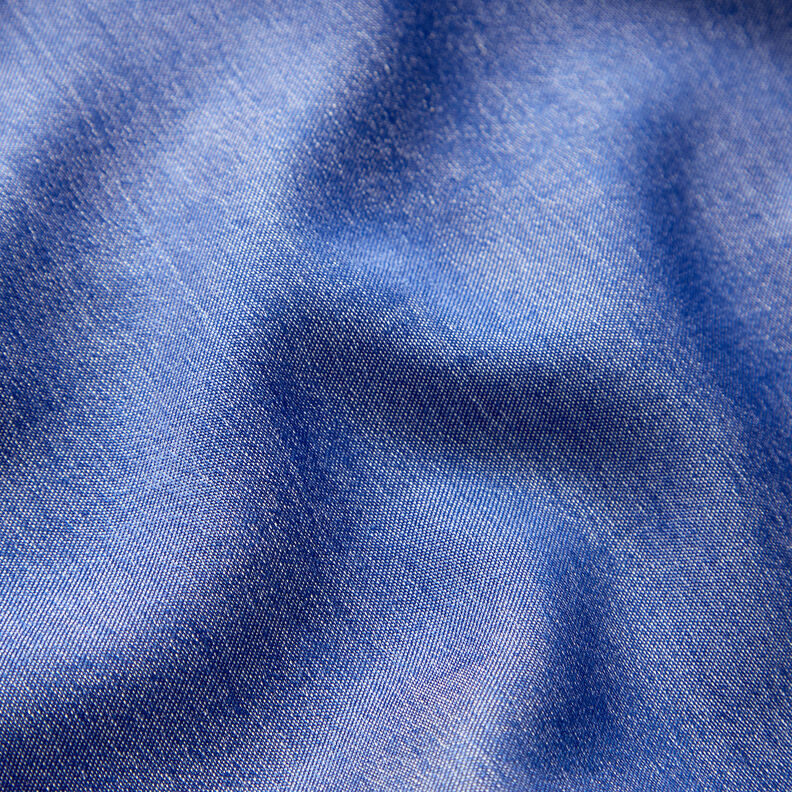 Plain viscose chambray – denim blue,  image number 2