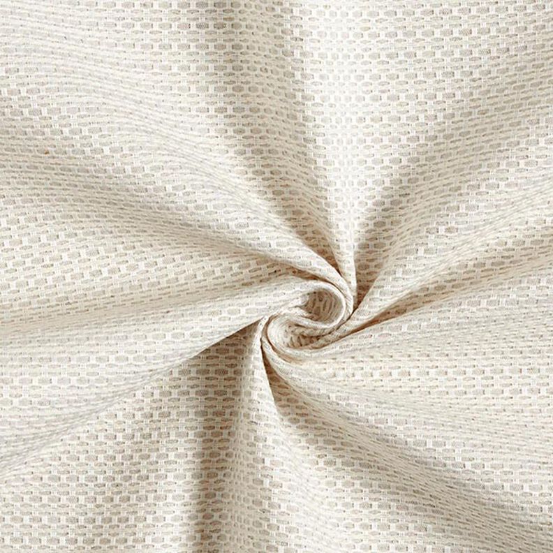 Decor Fabric Jacquard Small Honeycomb – light beige,  image number 1