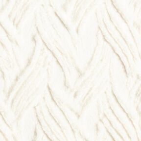 Faux Fur wavy lines – offwhite, 