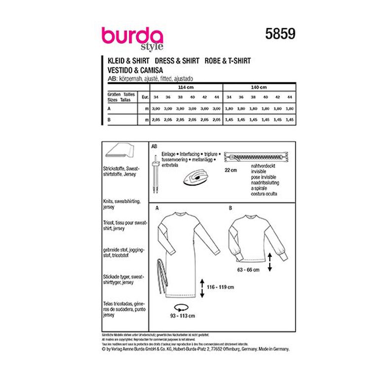 Dress / Shirt | Burda 5859 | 34-44,  image number 9
