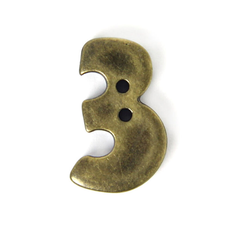 Numeral 3 – Metal-look,  image number 1