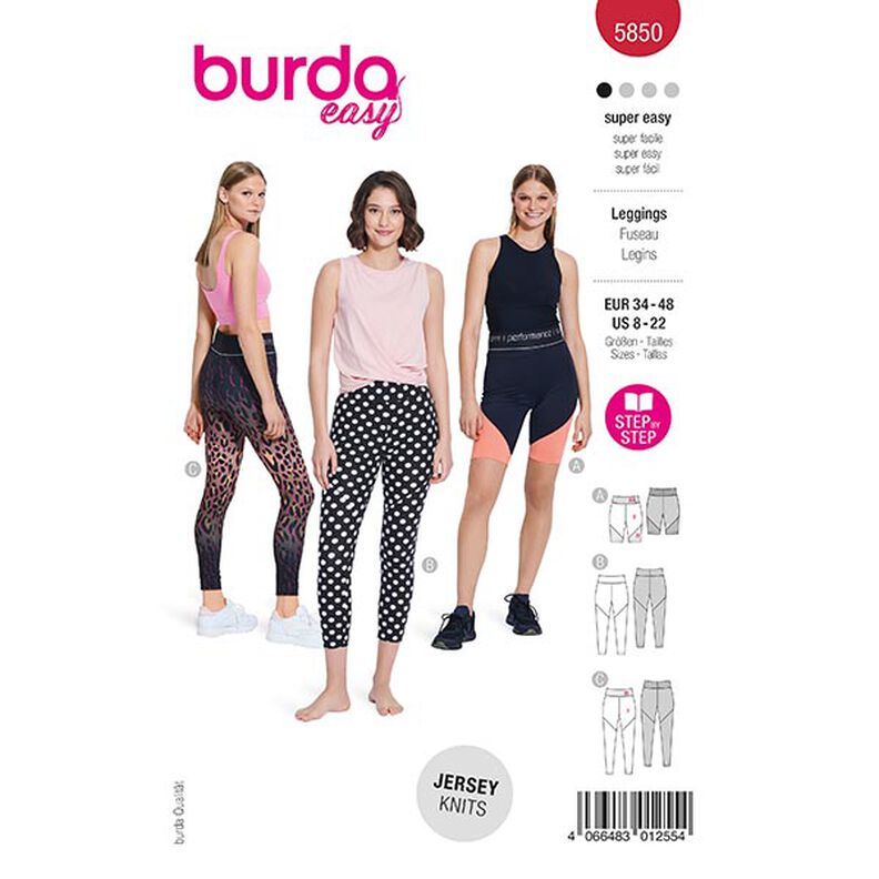 Leggings | Burda 5850 | 34-48,  image number 1