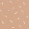 Cotton Jersey leaves – light brown,  thumbnail number 1