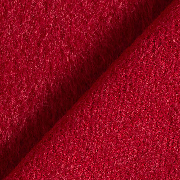 Plain Fluffy Coating Fabric – carmine,  image number 3