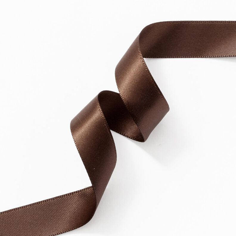 Satin Ribbon [15 mm] – dark brown,  image number 3