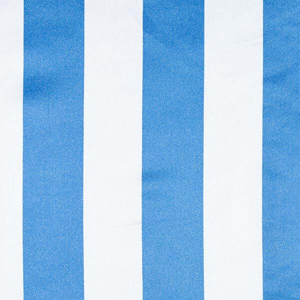 Polyestersatin Duo Blockstreifen – blue/white,  image number 1