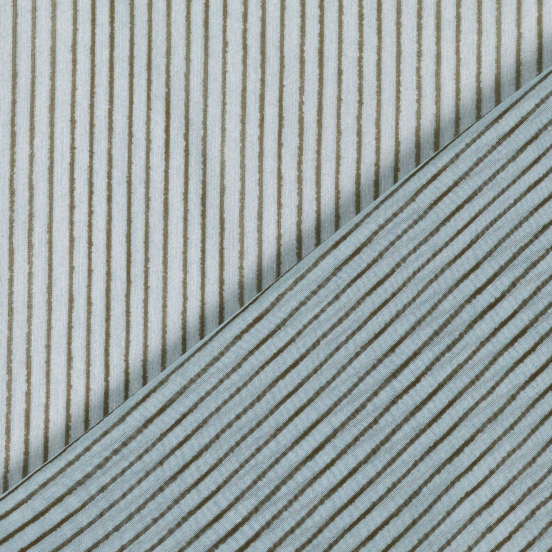 Narrow stripes silk chiffon – light blue/dark grey,  image number 5