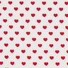 Mini Hearts Poplin Fabric – white,  thumbnail number 1