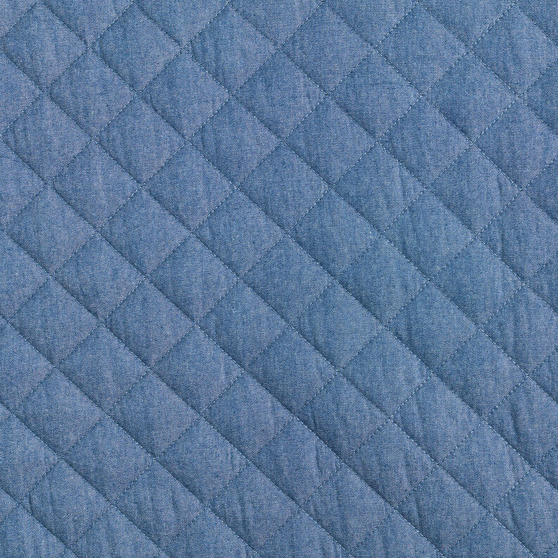 Plain chambray quilted fabric – denim blue,  image number 1