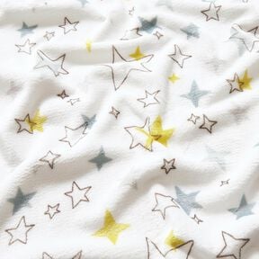 Cosy Fleece colourful stars – ivory/sunglow, 