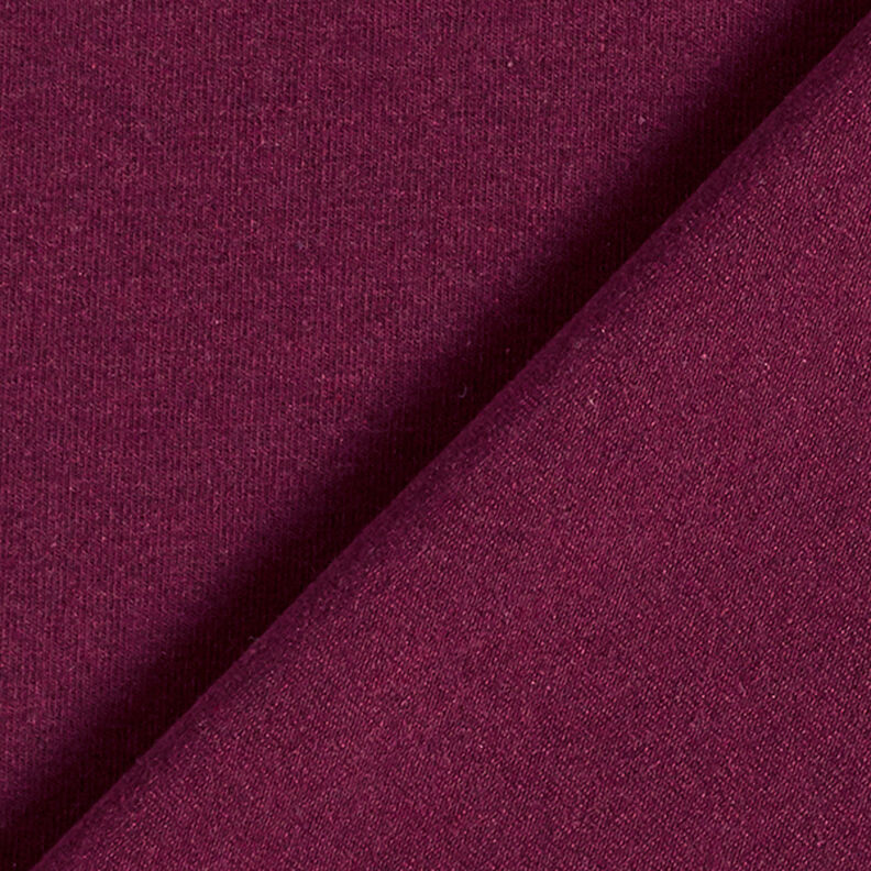 Recycled Cotton Blend Jersey – burgundy,  image number 3