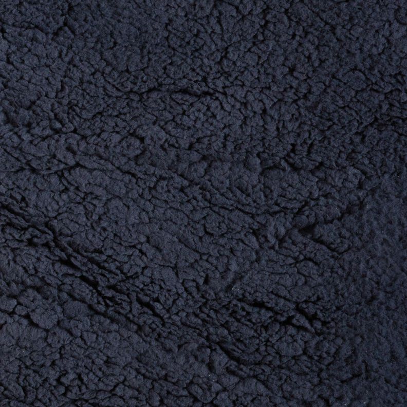 cuddly teddy fur fabric – blue-black,  image number 1