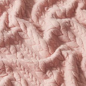 Cabled Cloque Jacquard Jersey – rosé, 