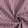 Cotton Poplin narrow stripes – burgundy/white,  thumbnail number 3