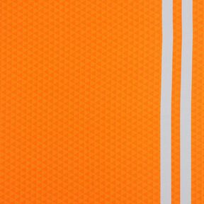 French Terry Border fabric construction worker outfit – light orange/silver grey, 