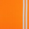 French Terry Border fabric construction worker outfit – light orange/silver grey,  thumbnail number 1