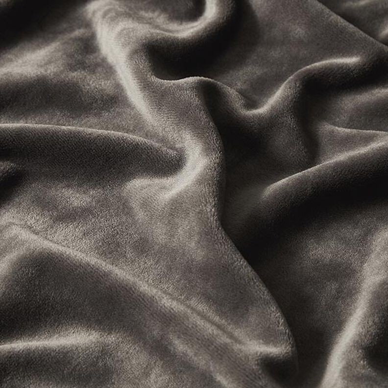 Stretch Velvet Nicky Velours – grey,  image number 2
