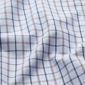 Shirt fabric classic check – light blue/navy blue, 
