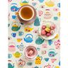 Decor Fabric Half Panama teapots – light beige/blue,  thumbnail number 6