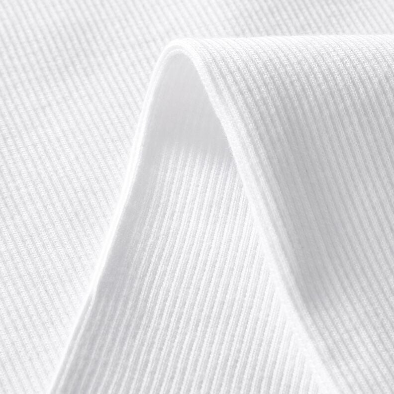 2x2 Ribbing Plain – white,  image number 5