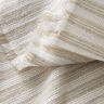 Grid structure horizontal stripes cotton fabric – beige/white,  thumbnail number 3