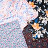 Swimsuit Fabric Mandala – blue-black/fire red,  thumbnail number 5