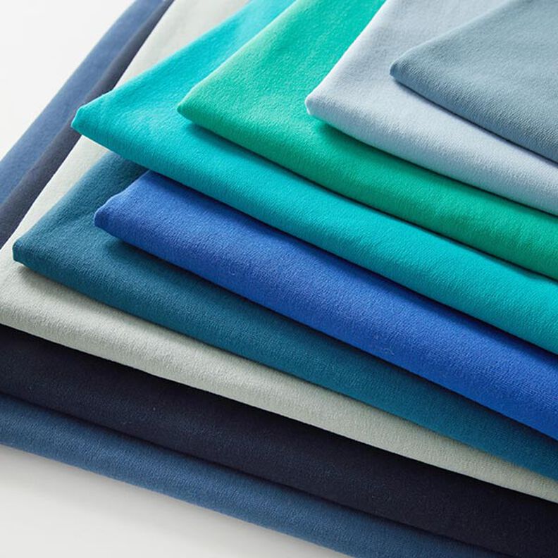 Light Cotton Sweatshirt Fabric Plain – light blue,  image number 9