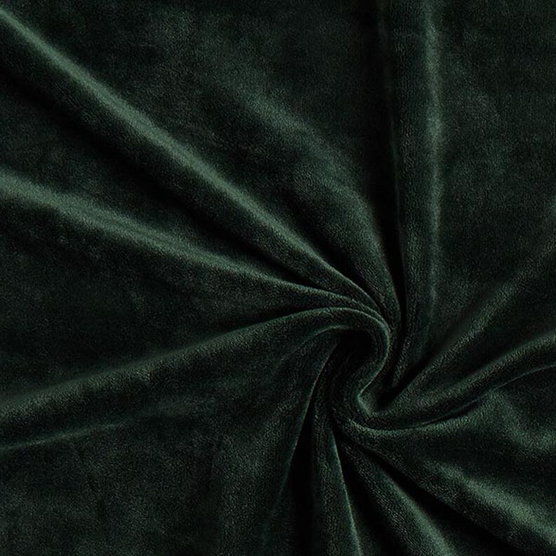 Stretch Velvet Nicky Velours – dark green,  image number 1