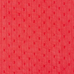 Metallic pinstripe chiffon dobby – red/metallic silver, 