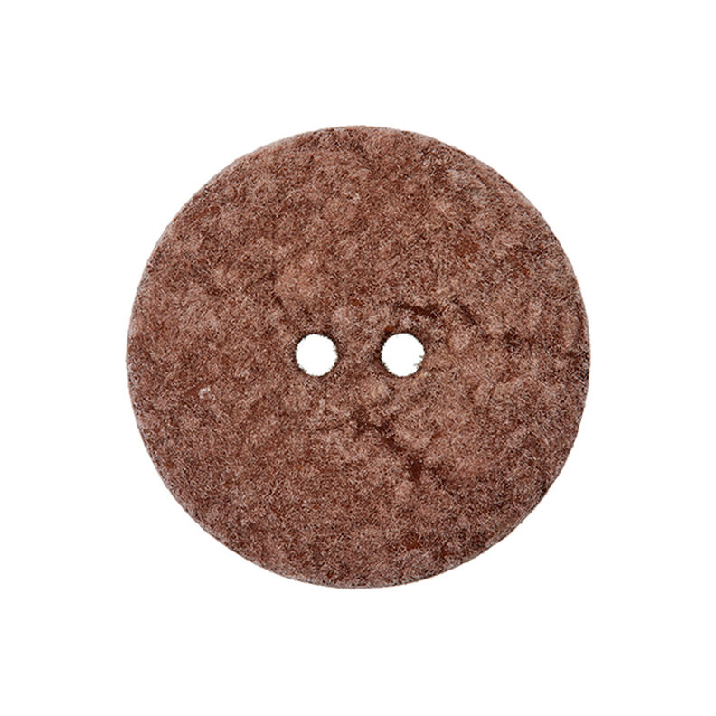 Polyester Button 2-Hole  – dusky pink,  image number 1
