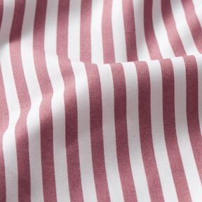 Cotton Poplin narrow stripes – hollyhock/white, 