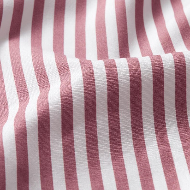 Cotton Poplin narrow stripes – hollyhock/white,  image number 2